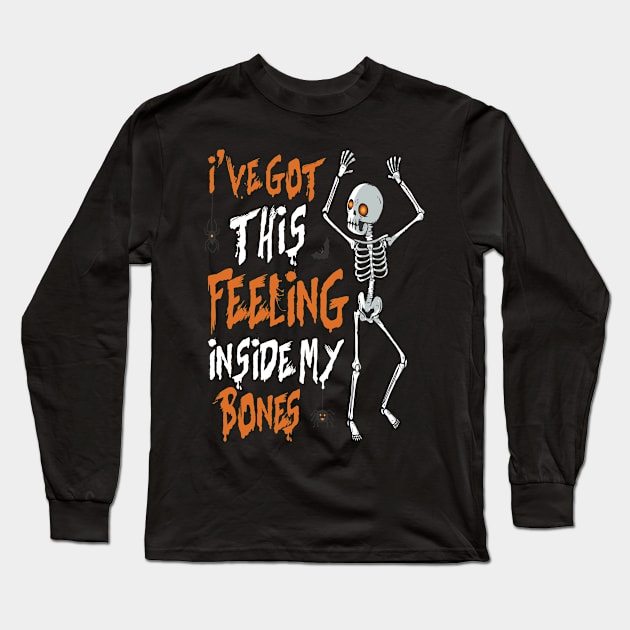 halloween bones Long Sleeve T-Shirt by Gigart